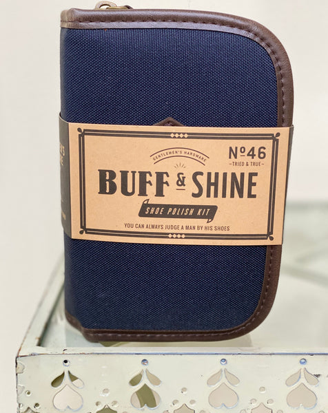 Buff and shine 2025 shoe polish kit