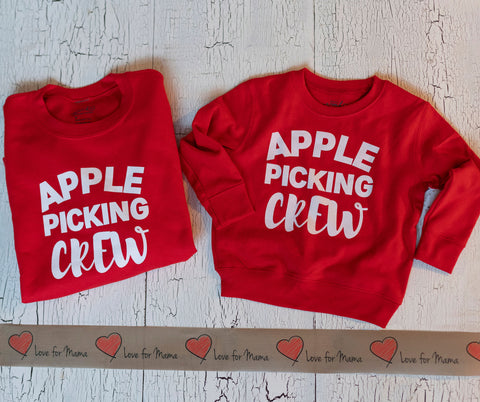 Apple Picking Crew Mama + Me Sweatshirts