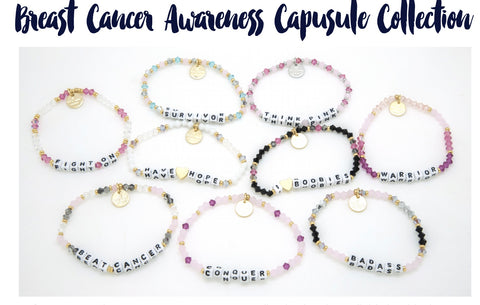 Little Words Project- Breast Cancers Awareness Bracelets
