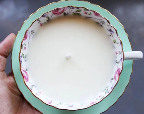 Honeysuckle Teacup Candle